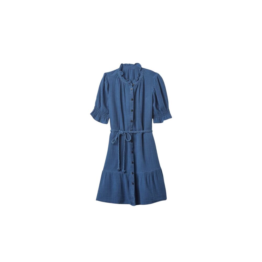 Gap Crinkle Gauze Denim Mini Dress nwt small petite summer winter fall spring